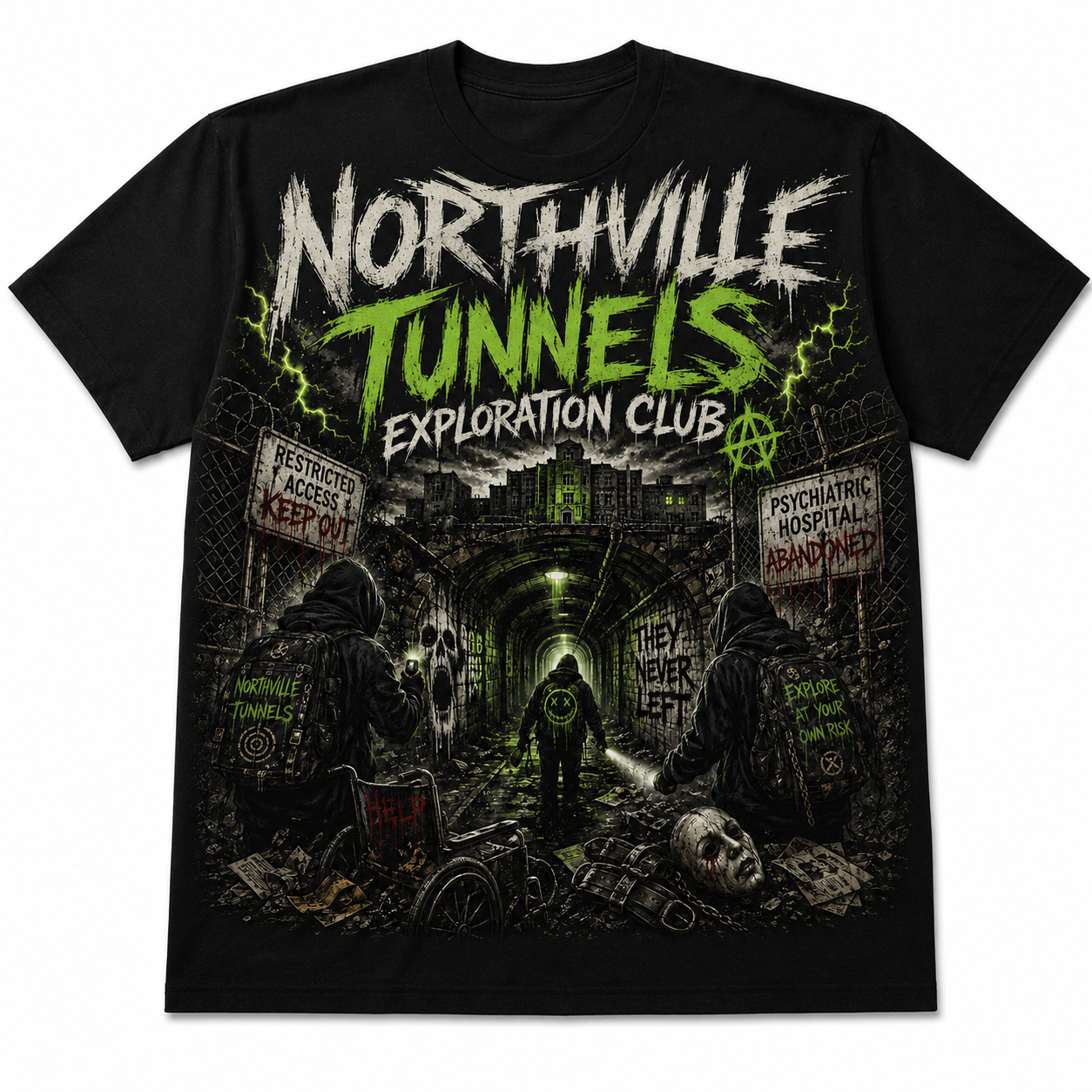 Northville Tunnels Exploration Club Horror Tee