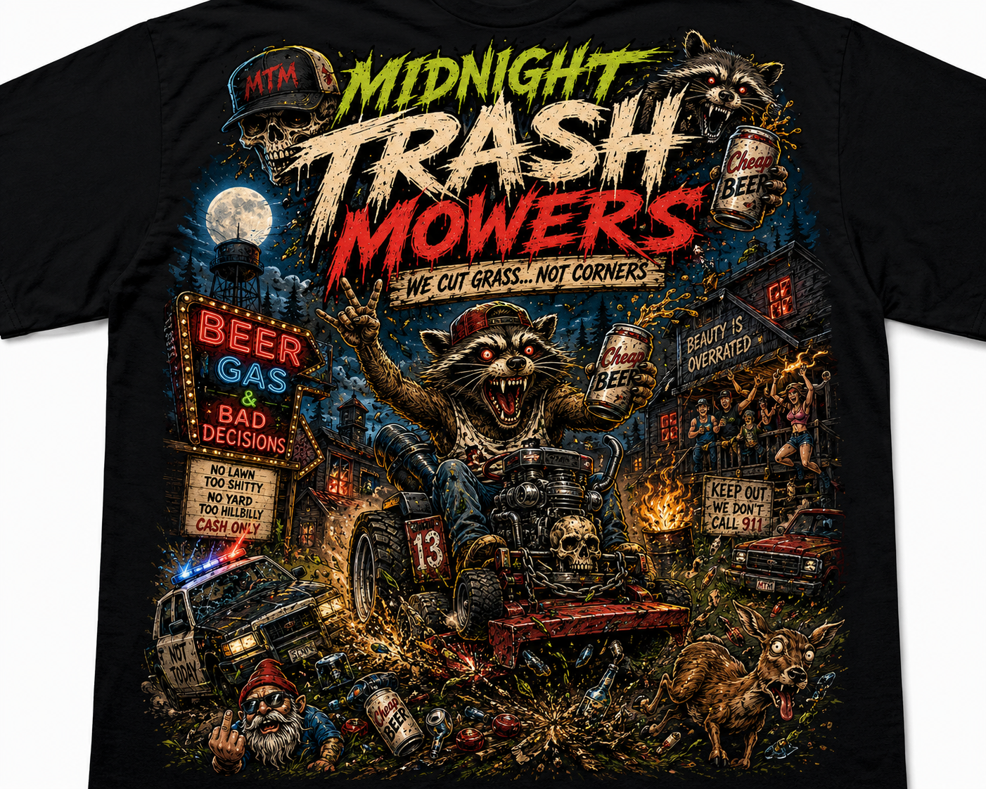 Midnight Trash Mowers Hillbilly Chaos Tee
