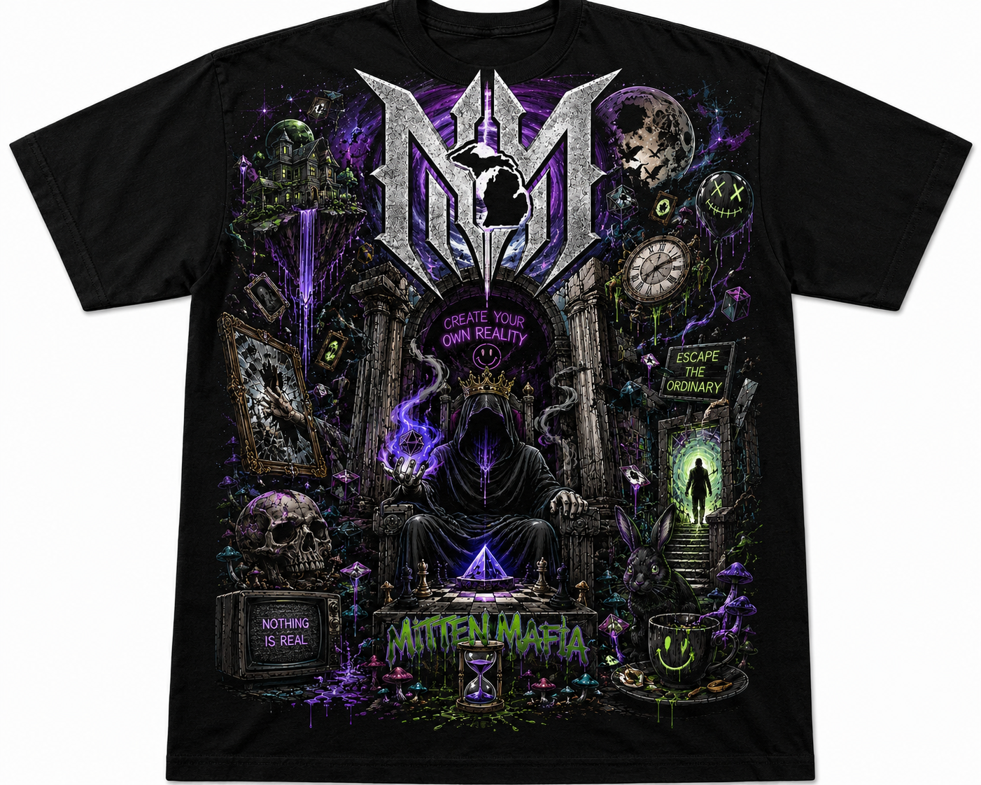 Mitten Mafia Create Your Own Reality Fantasy Tee