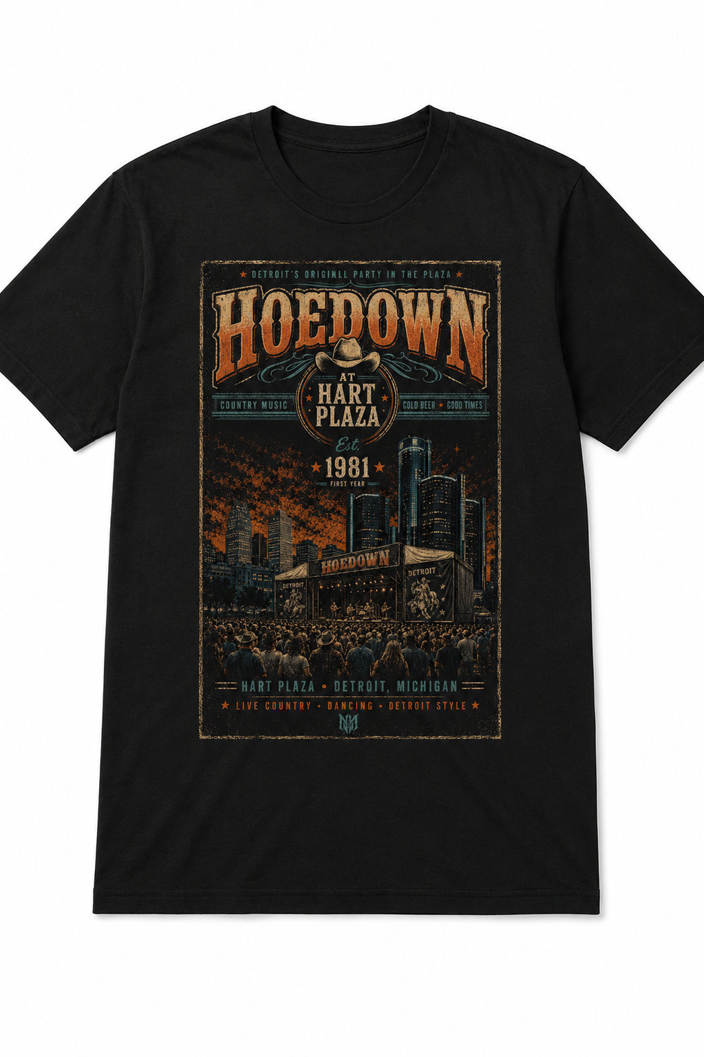 Detroit Hoedown – Hart Plaza ’81 Tee